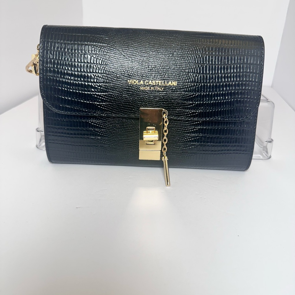 Black and Gold Crossbody Bag